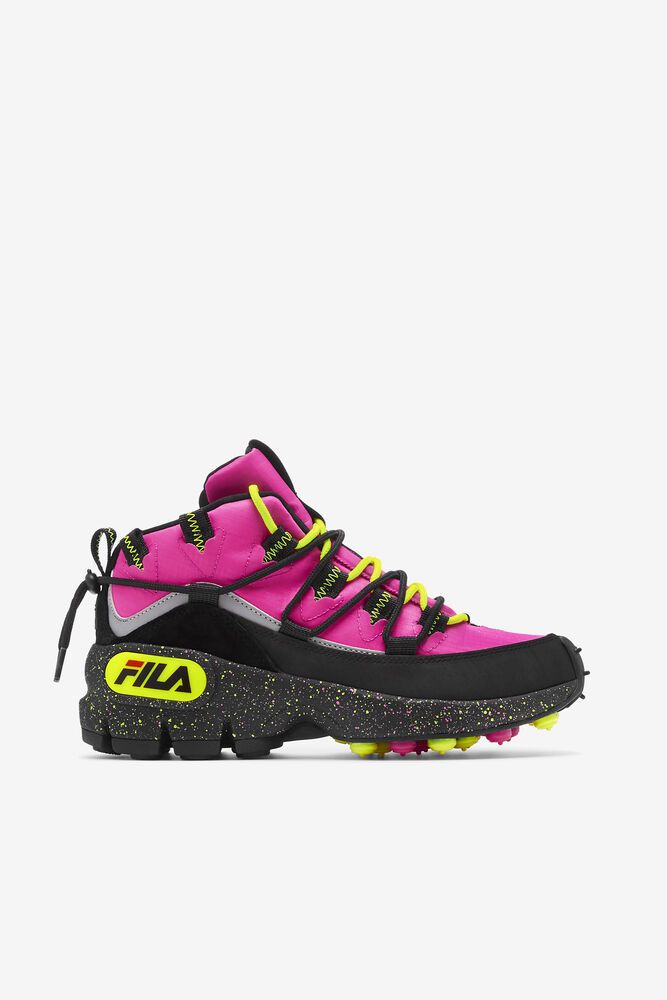 Fila ブーツ レディース ピンク/黒 Grant Hill 1 X Trailpacer 5921-BFLPY